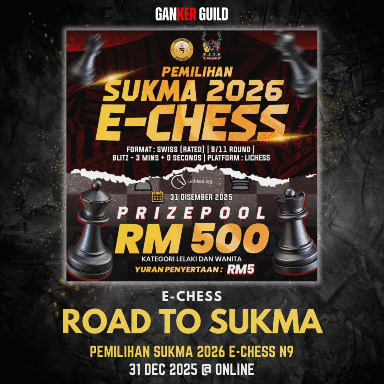GANKER GUILD E-CHESS ROAD TO SUKMA PEMILIHAN SUKMA 2026 E-CHESS N9 31 DEC 2025 @ ONLINE
