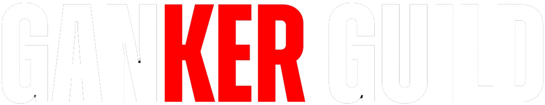 Ganker Guild Logo - White & Transparent