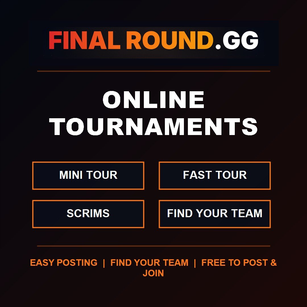 FinalRound.gg online tournaments mini tournaments scrims Find Your Team