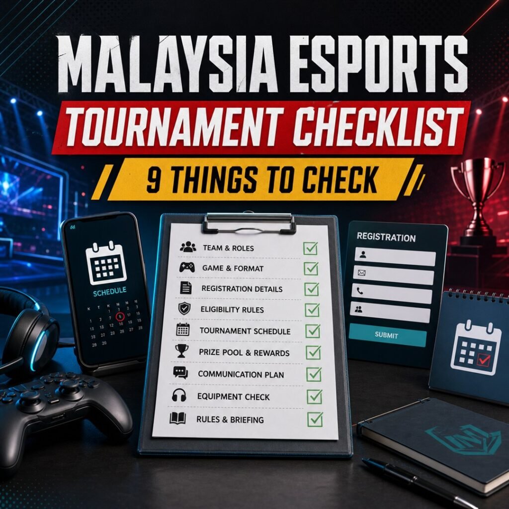 Malaysia esports tournament checklist 9 things to check before joining