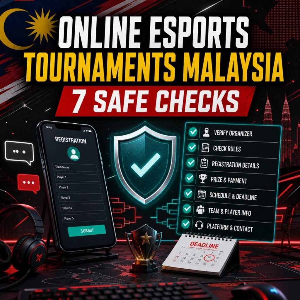 online esports tournaments Malaysia safe registration checks