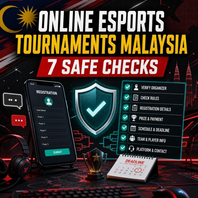 online esports tournaments Malaysia safe registration checks